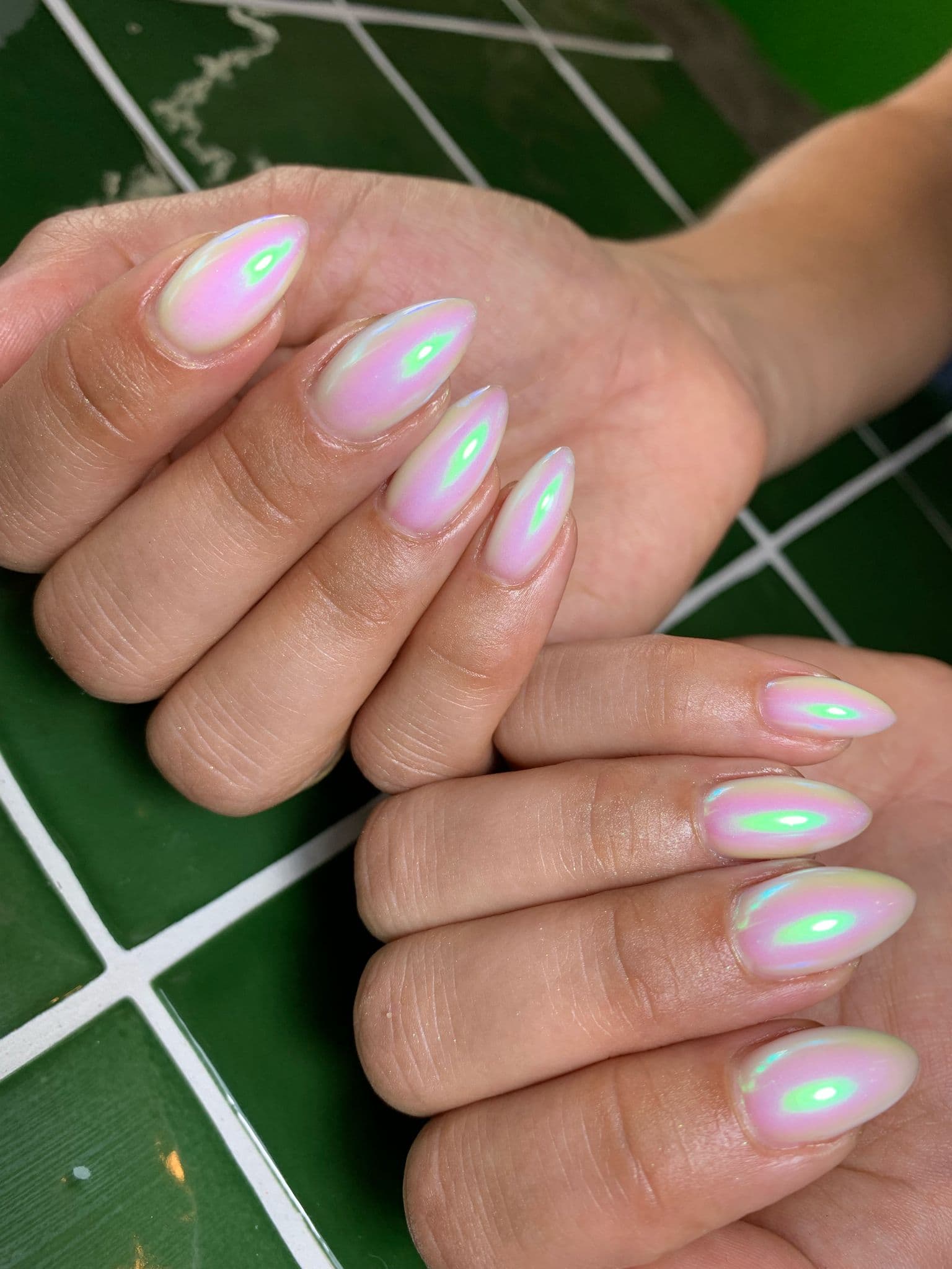 Level 1 Nail Art Light Pink Gel Polish with Glaze Effect