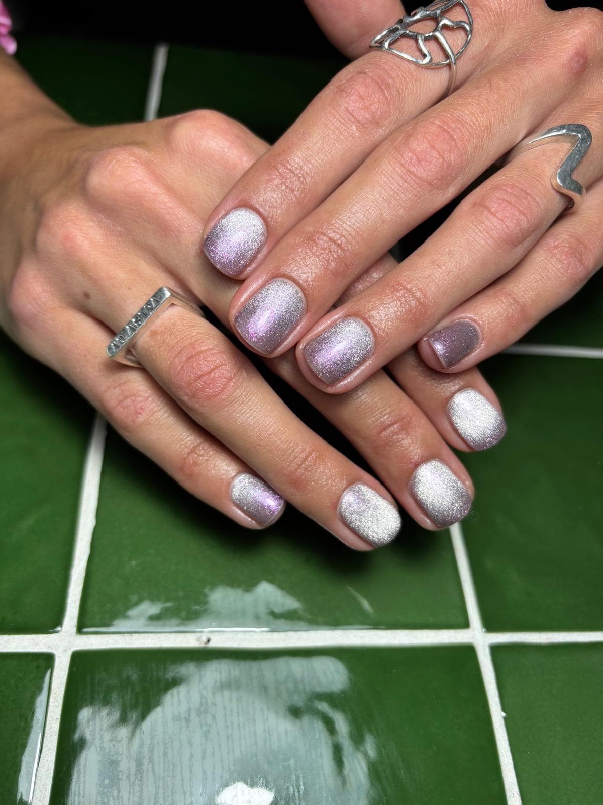 Subtle Glitter Accent